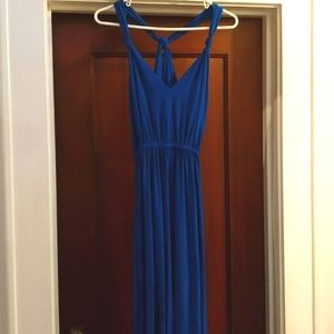 Cobalt blue maxi dress